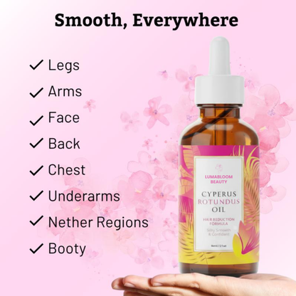 Cyperus Rotundus Oil for Hair Reduction